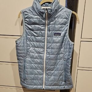 Patagonia Sky Blue Lightweight Puffer Vest